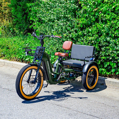 Addmotor 1000W 48V Grandtan Turbo Trike Mid Drive Fat Tire Electric Bike - EB-ADD-GTT-NBL