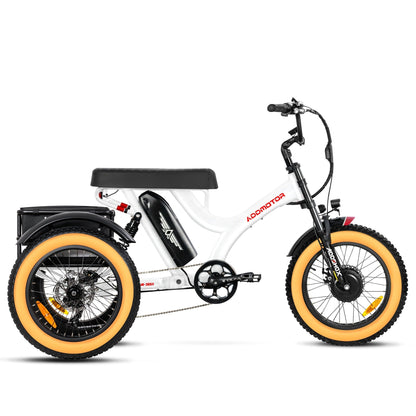 Addmotor 750W Herotri M-365X Banana Seat Electric Trike - EB-ADD-M365X-ORG