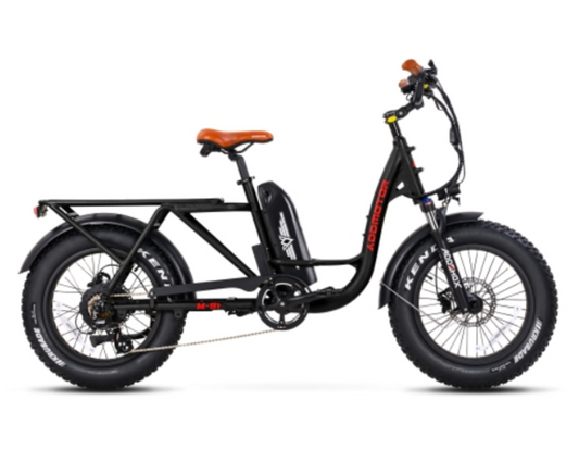 Addmotor 750W M-81 Step-Thru Cargo Electric Bike - EB-AM-M81-BLK