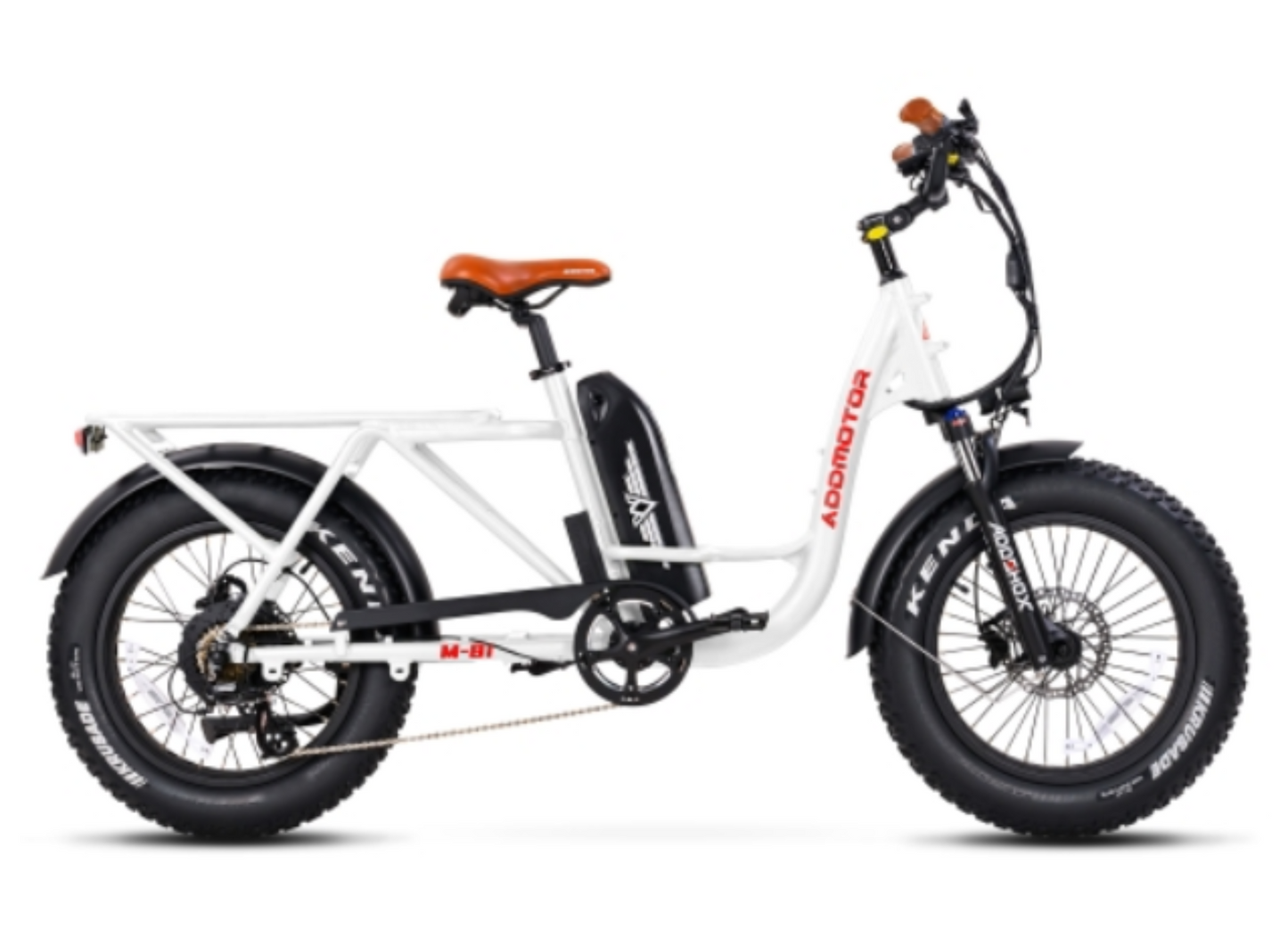 Addmotor 750W M-81 Step-Thru Cargo Electric Bike - EB-AM-M81-BLK