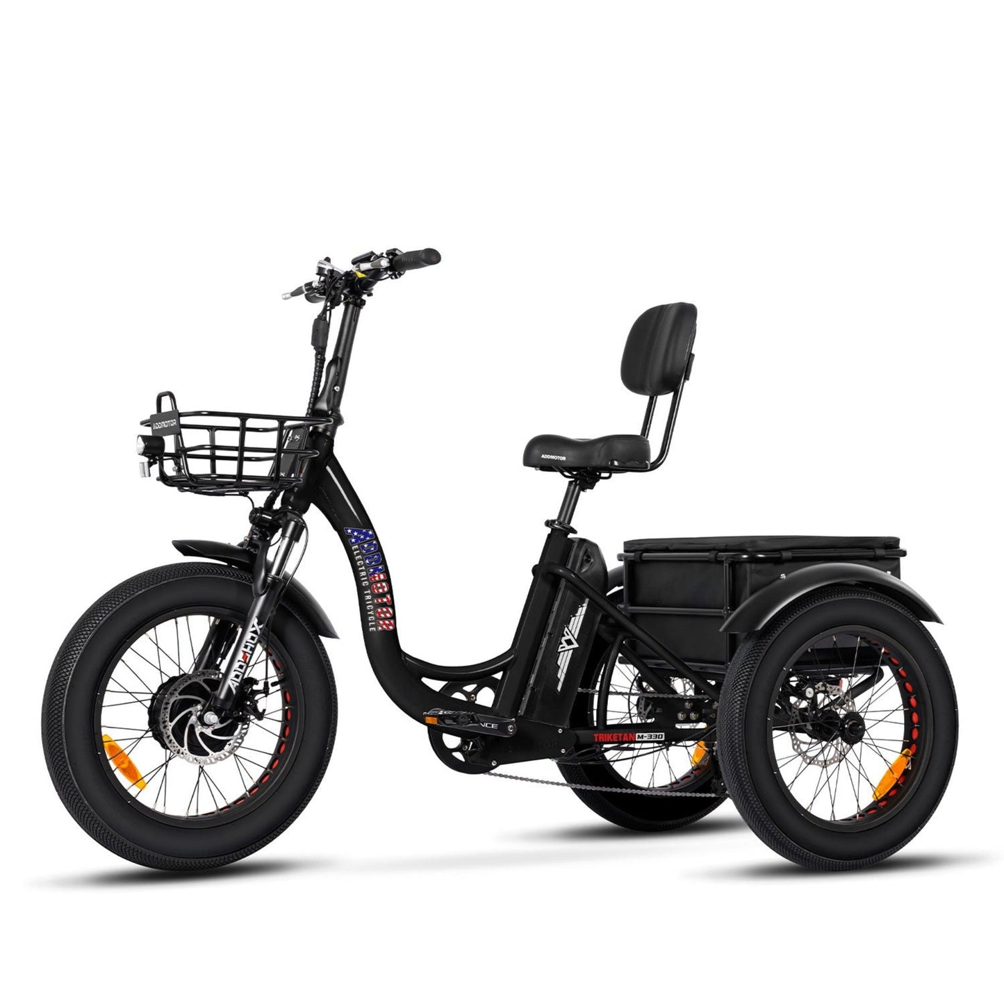 Addmotor 750W Triketan M-330 Fat Tire Electric Trike - EB-ADD-M330-BLK