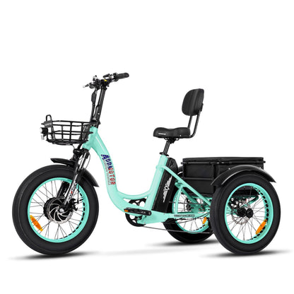 Addmotor 750W Triketan M-330 Fat Tire Electric Trike - EB-ADD-M330-BLK