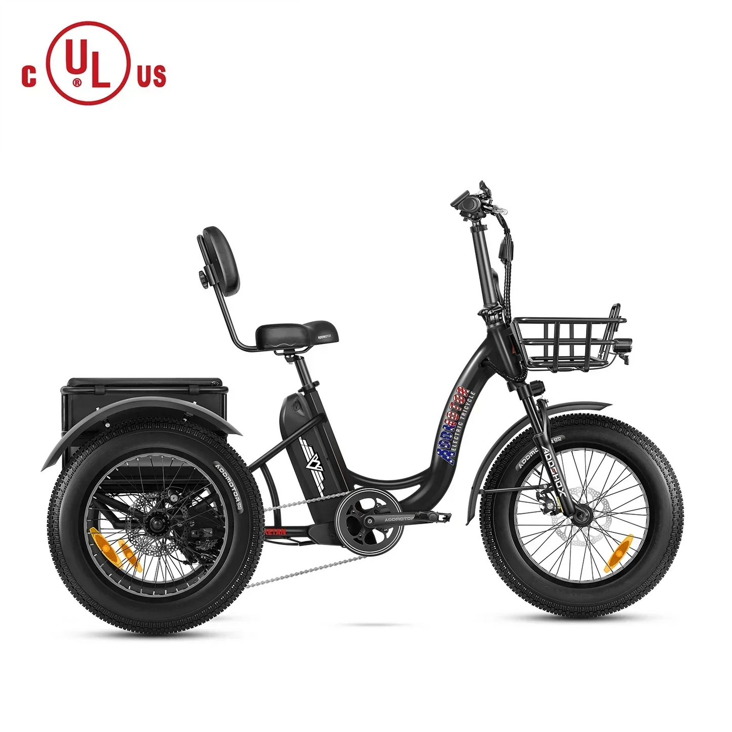 Addmotor 750W 48V Triketan II M-330 Trike Electric Bike - EB-ADD-TT2-YLW
