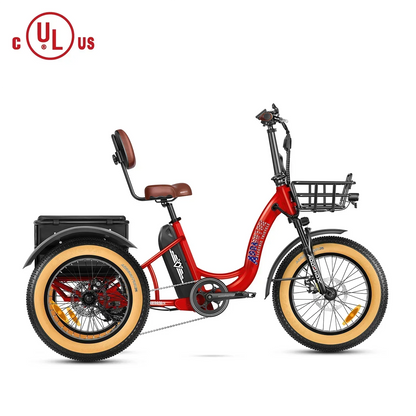 Addmotor 750W 48V Triketan II M-330 Trike Electric Bike - EB-ADD-TT2-YLW