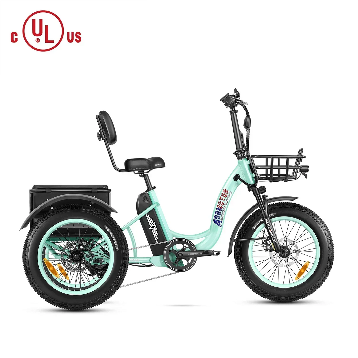 Addmotor 750W 48V Triketan II M-330 Trike Electric Bike - EB-ADD-TT2-YLW