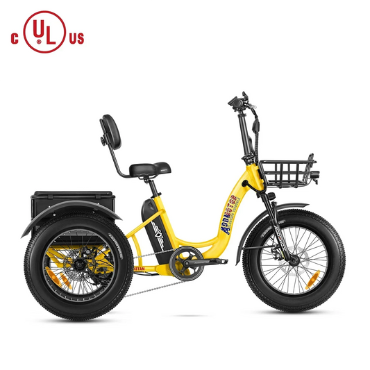 Addmotor 750W 48V Triketan II M-330 Trike Electric Bike - EB-ADD-TT2-YLW