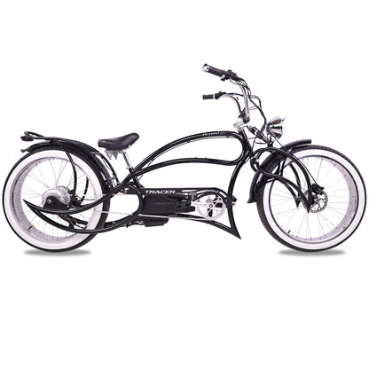 Tracer 1000W 26" Beyond Pro Classic Stretch Electric Bike - MB-EB-BP1000-BLK