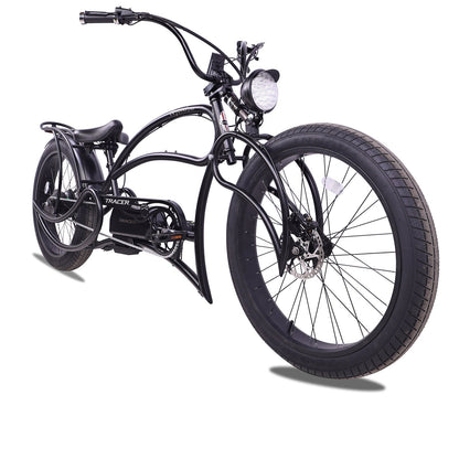 Tracer 1000W 26" Beyond Pro Classic Stretch Electric Bike - MB-EB-BP1000-BLK