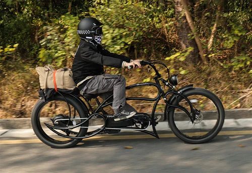 Tracer 1000W 26" Beyond Pro Classic Stretch Electric Bike - MB-EB-BP1000-BLK