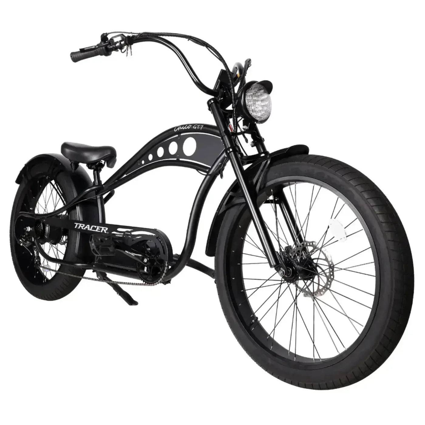 Tracer 750W 48V Chico GT7 Chopper Stretch Cruiser Fat Tire Electric Bike - EB-TC-CHICO-MBK