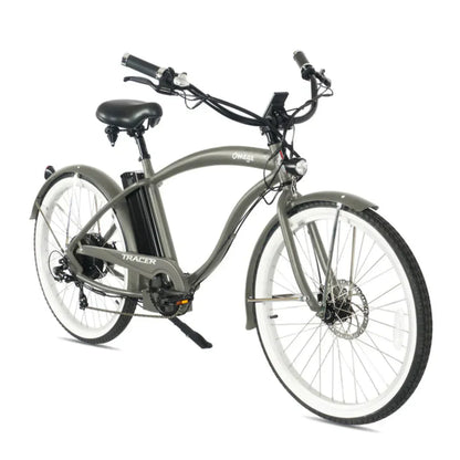 Tracer 500W 26" Omega Men's Beach Cruiser Electric Bike - MB-EB-OMEGA-M-MBK/ BK