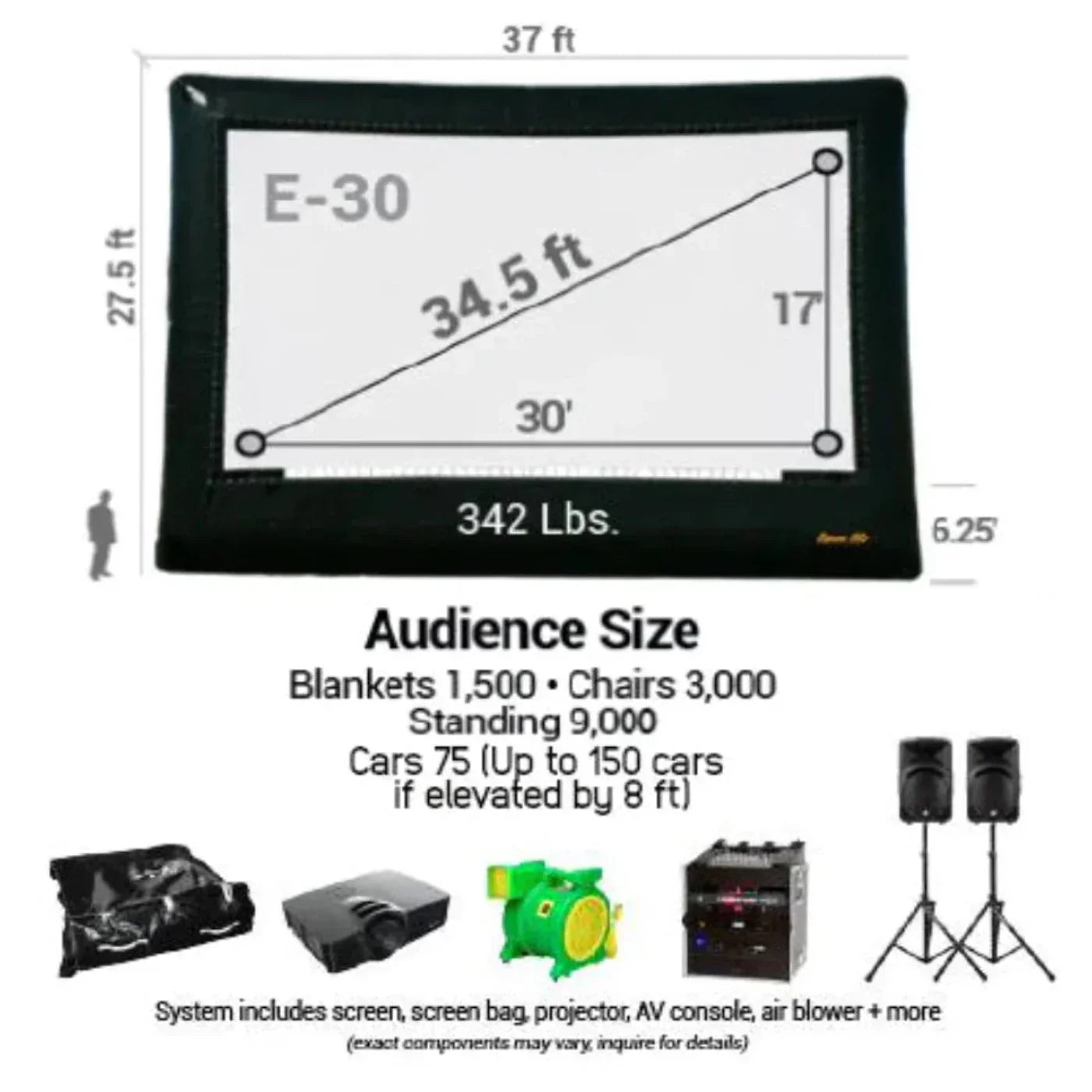 Open Air Cinema Cinebox Elite A/V System - CBE-25