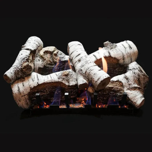 Empire Birch Burncrete Vent Free Gas Log Set - LS18CB, VFSM18LP