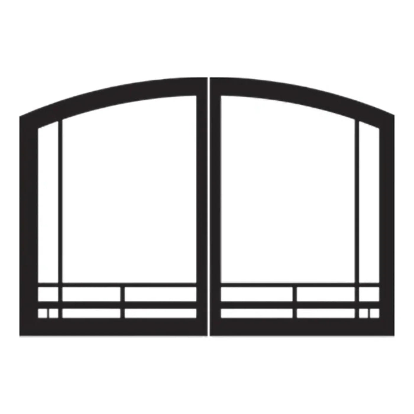 Empire - Door Set for Breckenridge Premium See Thru Firebox - VFR36SMBL, VFY36SBL