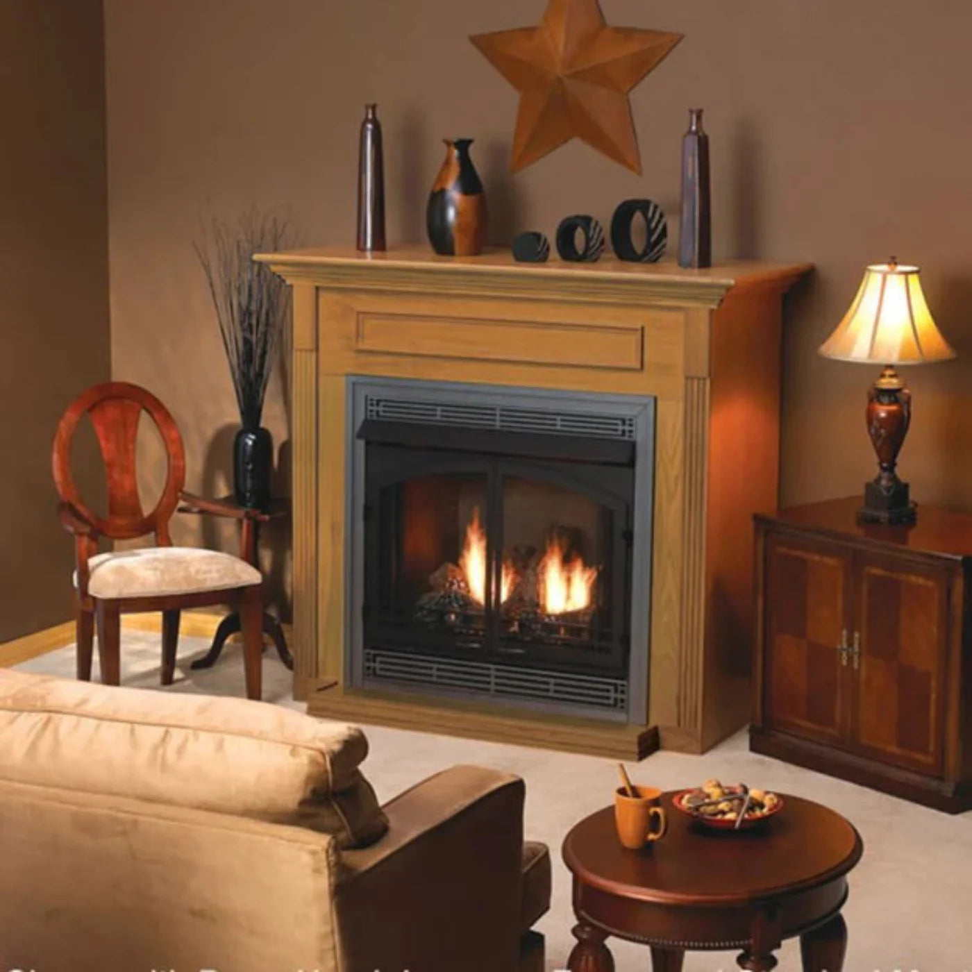 Empire Breckenridge Premium 32" Vent Free Firebox with Louvers - VFP32FB0L