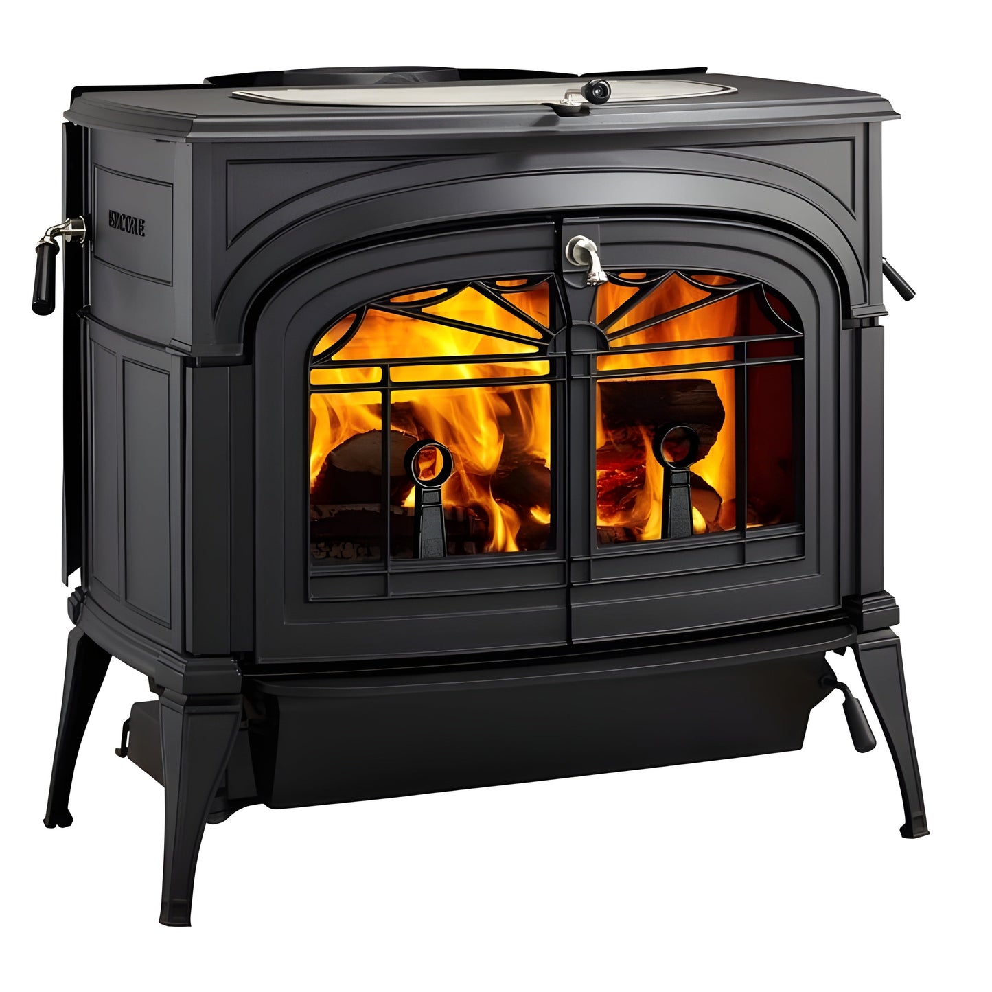 Vermont Castings Intrepid Direct Vent Natural Gas Stove with Millivolt Ignition - INDVRCBSB