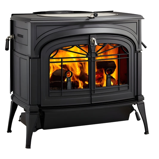 Vermont Castings Intrepid Direct Vent Natural Gas Stove with Millivolt Ignition - INDVRCBSB