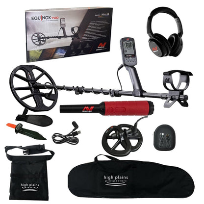 Minelab Equinox 700 Metal Detector Treasure Seeker Bundle with Pro-Find 40, and 6" Coil - 3720-0005-free-gear-PF40-EQX06-bundle