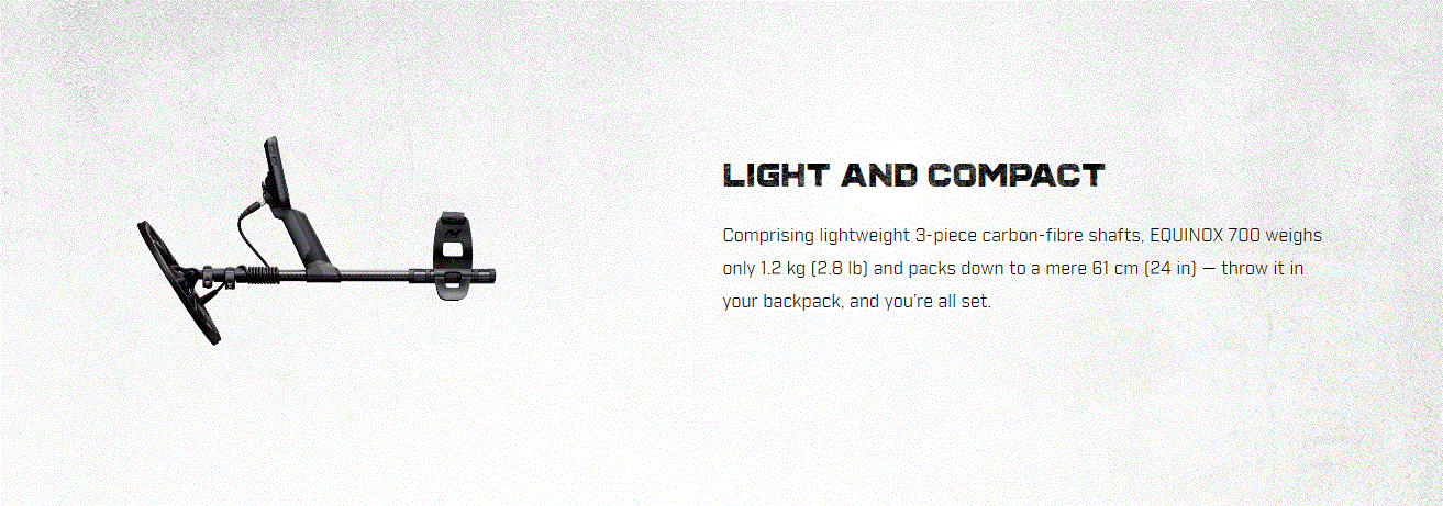 Minelab Equinox 700 with Pro-Find 15 Pointer, 11" plus 6" Coils, Carry Bag, and Finds Pouch