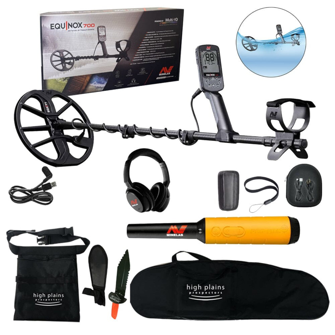 Minelab Equinox 700 with Pro-Find 35 Pinpointer and FREE Gear - 3720-0005-free-gear-pf35-bundle