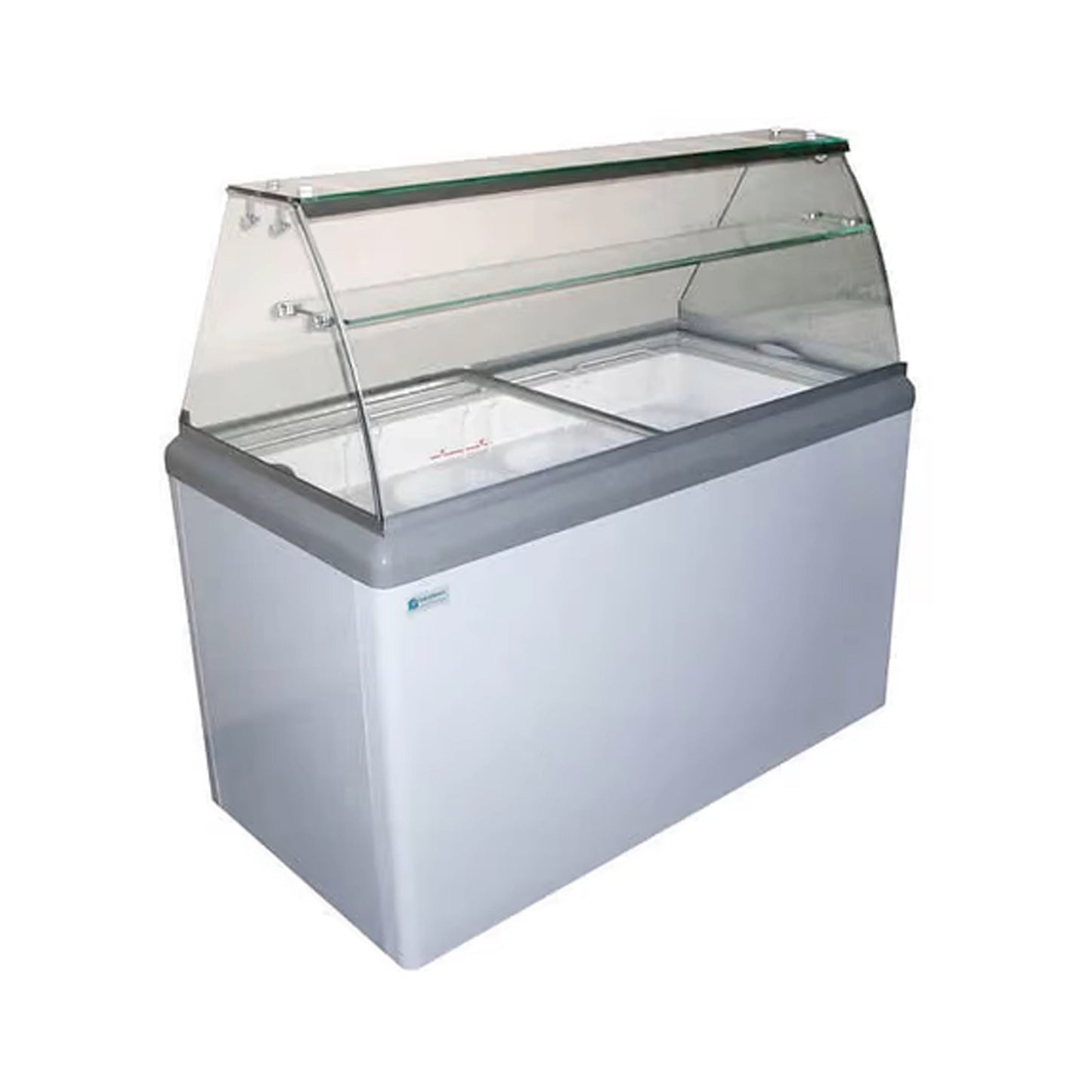 Excellence Industries - HBD-6HC, 43" Commercial Glass Door Ice Cream Dipping Cabinet Freezer (10) 3-Gallon Tubs 11.1 cu.ft. - HBD-6HC