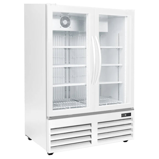 Excellence Industries - GDF-15 36" Commercial 2 Glass Door Merchandiser Refrigerator 14.1 cu.ft. - GDF-15