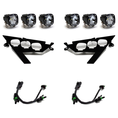 Baja Designs Polaris RZR Pro / Turbo R S1 Triple LED/Laser Headlight Kit - 447157