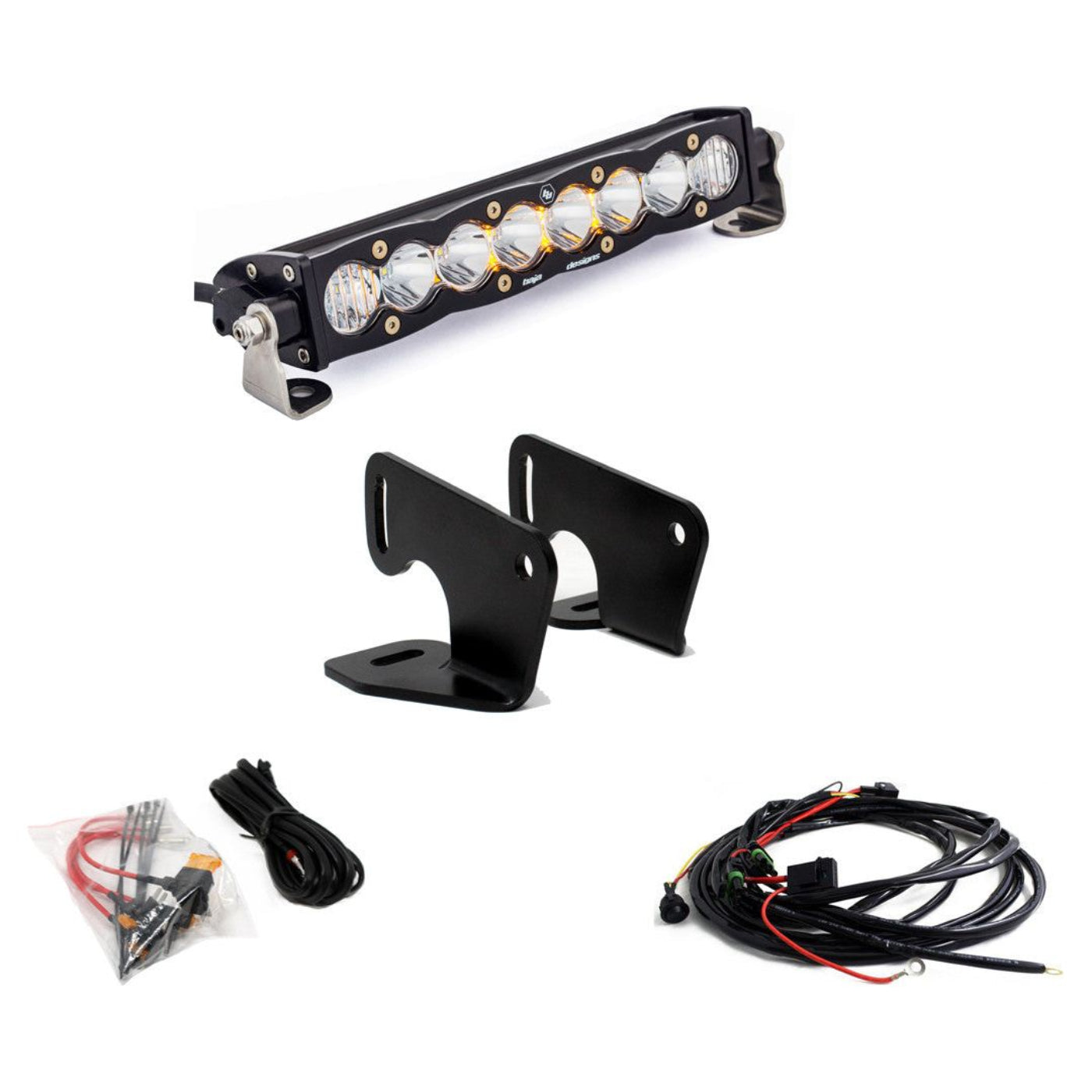 Baja Designs Polaris RZR Pro / Turbo R S8 10" Hood Mount Light Bar Kit - 447166