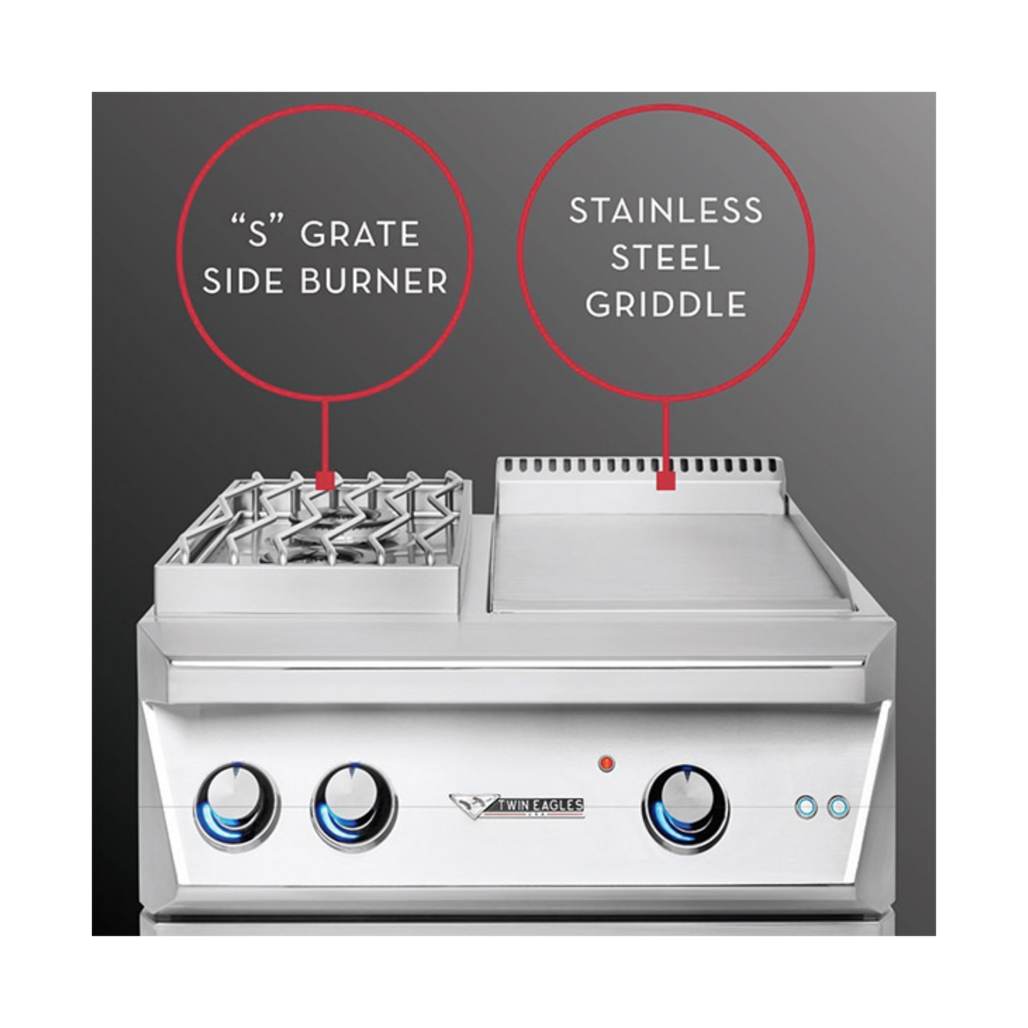 Twin Eagles 30" Breakfast Club Gas Burner W/ Griddle - TEBC30-CL