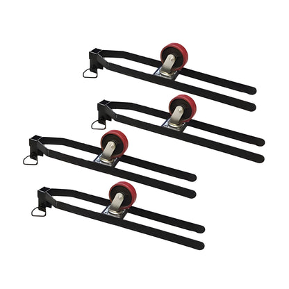 Tuxedo FP8K-DX 8,000 lb Deluxe Storage Lift - Poly casters, drip trays, jack tray - FP8K-DX