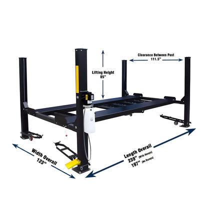Tuxedo 9,000 lb Deluxe Storage Lift Extended Length / Height - Poly casters,  - FP9K-DX-XLT-