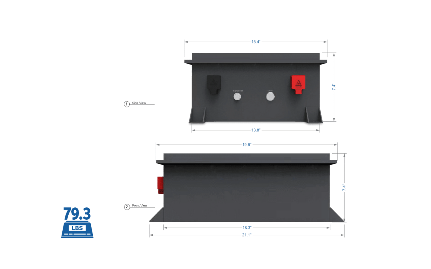 Big Battery 36V RAPTOR 2 – 3.84kWh LiFePO4 - FRPTR-36038-G2