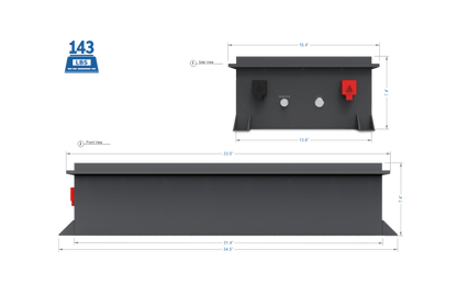 Big Battery 72V RAPTOR 2 – 7.68kWh LiFePO4 - FRPTR-72076-G2