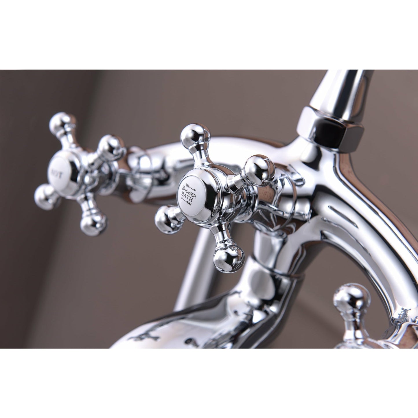 Anzzi Tugela 3-Handle Claw Foot Tub Faucet with Hand Shower FS-AZ0052 - FS-AZ0052BN