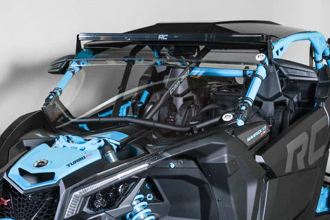 Can-Am Maverick X3 with Intrusion Bars Full 1/4" Scratch Resistant Windshield (Tinted Visor)