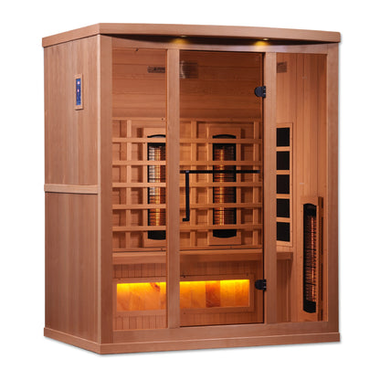 Golden Designs Full Spectrum Infrared Sauna with Himalayan Salt Bar - Reserve Edition