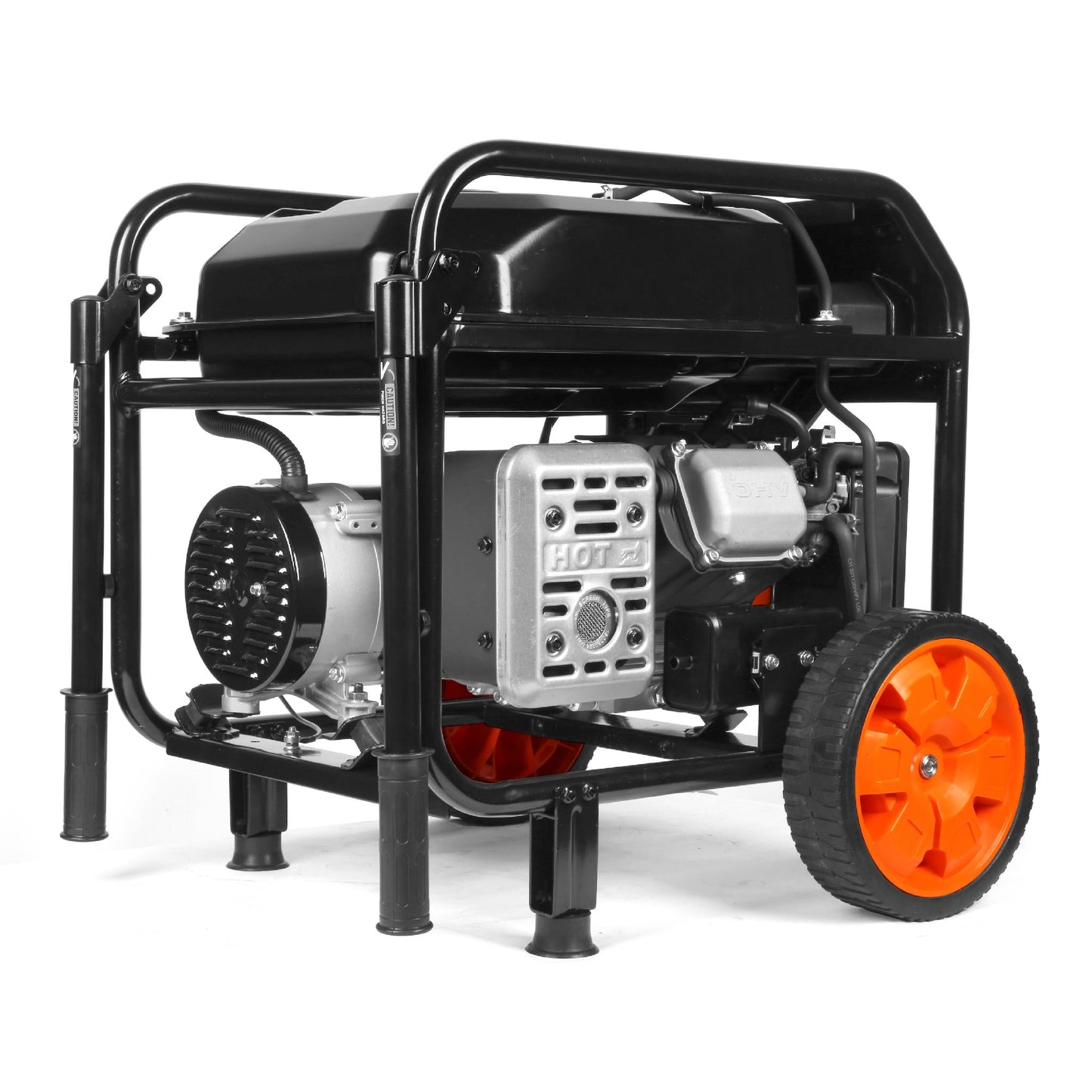 WEN GN5600 5,600-Watt Portable Generator with Wheel Kit, 224cc, Transfer-Switch, and RV-Ready - GN5600