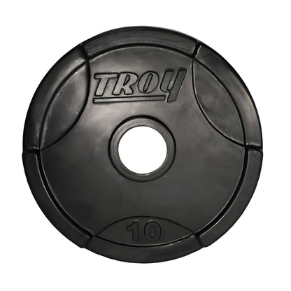 TROY  Rubber Encased Olympic Grip Plate 255lb Set - GO-R_255lb Set