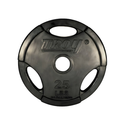 TROY  Rubber Encased Olympic Grip Plate 255lb Set - GO-R_255lb Set