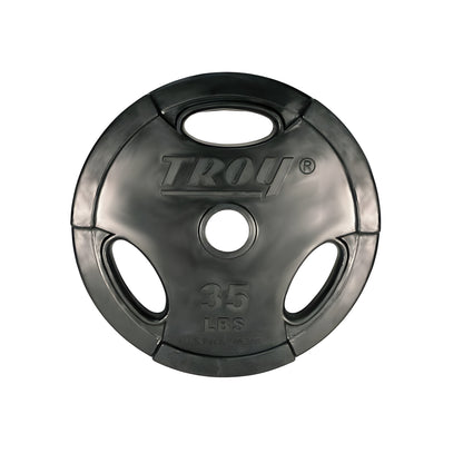 TROY  Rubber Encased Olympic Grip Plate 255lb Set - GO-R_255lb Set
