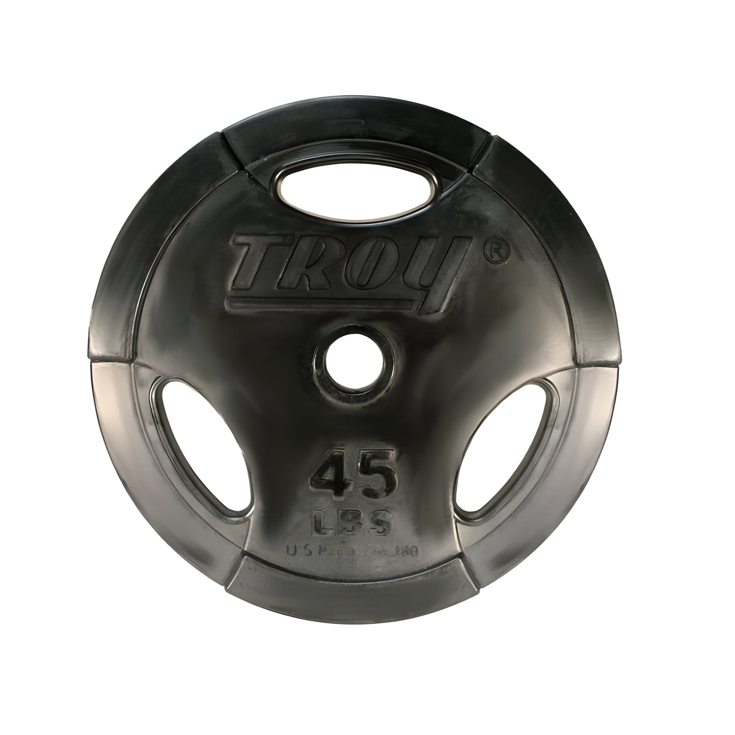 TROY  Rubber Encased Olympic Grip Plate 255lb Set - GO-R_255lb Set
