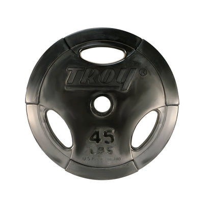TROY  Rubber Encased Olympic Grip Plate 255lb Set - GO-R_255lb Set