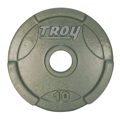 TROY GO Machined Olympic Grip Plate Gray 255lb Set - GO_255lb Set