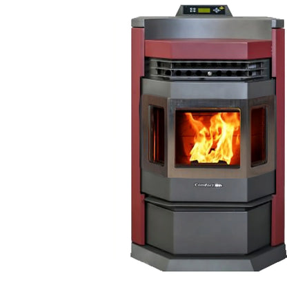 ComfortBilt Pellet Stove with Stainless Steel Trim - HP22N-Black-SS