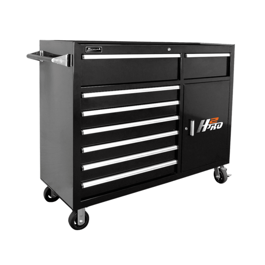 Homak  56" H2Pro 8 Drawer with 2 Drawer Comp Roller Cabinet - BK04056082