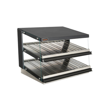 Sierra - SHDM-38PT,  38" Heated Display Merchandiser, with Tempered glass sides - SHDM-38PT