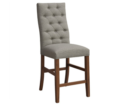 QW Amish Hilton Tufted Upholstered Bar Chair - 258M-HL-296-FAB