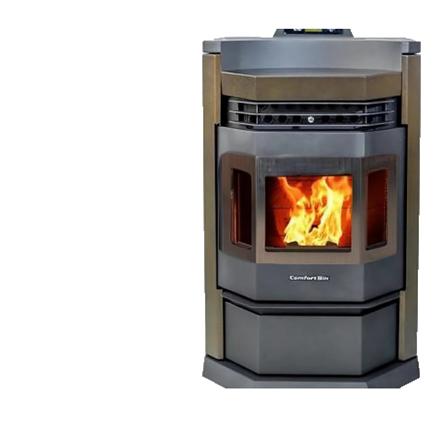 ComfortBilt Pellet Stove with Stainless Steel Trim - HP22N-Black-SS