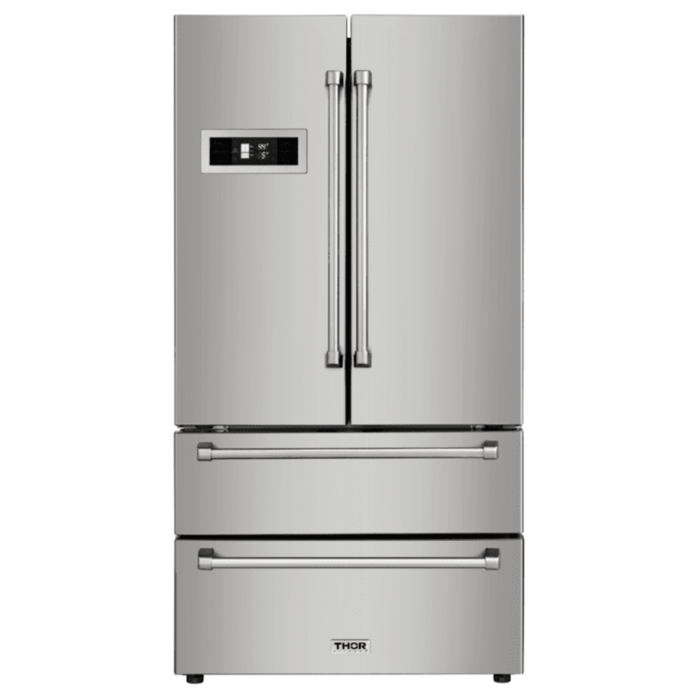 Thor Kitchen Appliance Package - 48 in. Propane Gas Range, Range Hood, Refrigerator, Dishwasher, Wine Cooler, AP-LRG4807ULP-4
