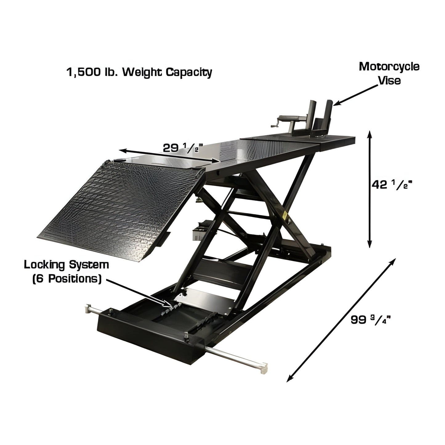 Atlas HI-RISE 1500 Motorcycle/ATV Lift - ATEHT1005-KIT-FPD